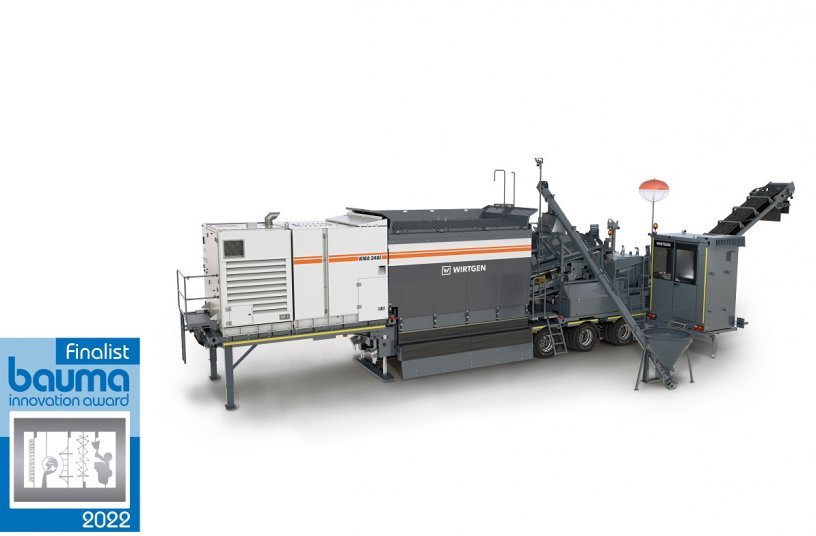The KMA 240(i) mobile cold recycling mixing plant from WIRTGEN has reached the finals of the Bauma Innovation Award 2022 in the category ‘Mechanical Engineering’.<br>IMAGE SOURCE: WIRTGEN GROUP