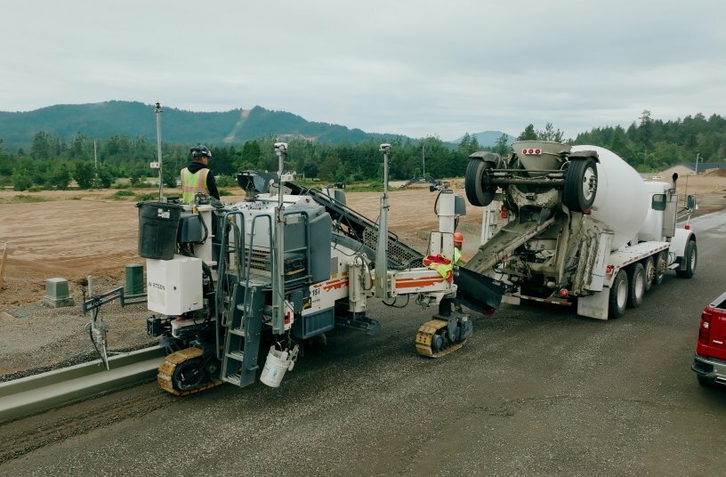 Stringless paving in Oregon
