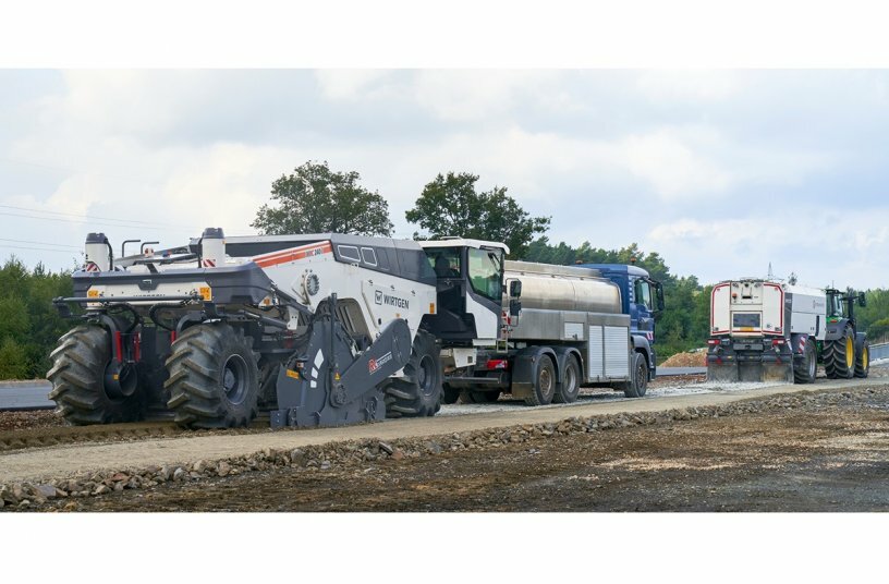 The Wirtgen Rock Crusher 240(i) enables the crushing, processing and homogenisation of hard core, concrete fragments, cobblestones and stony ground.<br>IMAGE SOURCE: WIRTGEN GROUP
