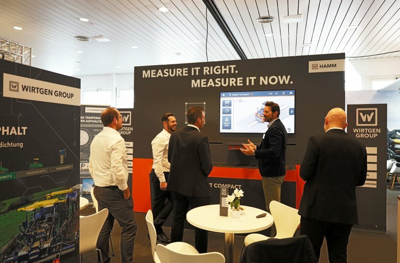 At the special exhibition on the topic of warm mix asphalt, specialists from the Wirtgen Group also presented Smart Compact Pro and the new sensor for the measurement of density in real time, Realtime Density Scan. <br>IMAGE SOURCE: WIRTGEN GROUP