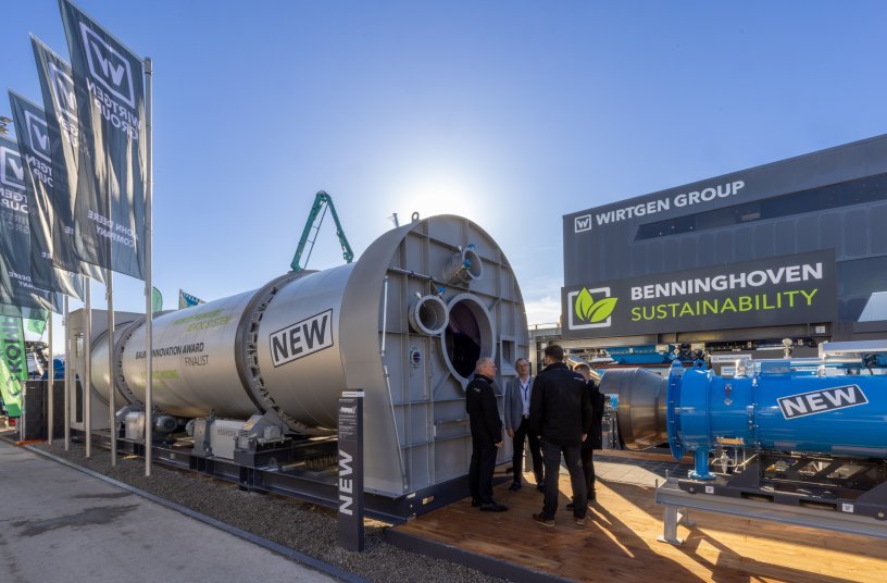 The Benninghoven REVOC system was nominated for the Bauma Innovation Award 2022 in the ‘Climate Protection’ category. The catalytic converter for asphalt mixing plants increases sustainability in asphalt production and safeguards plant locations.<br>IMAGE SOURCE: WIRTGEN GROUP