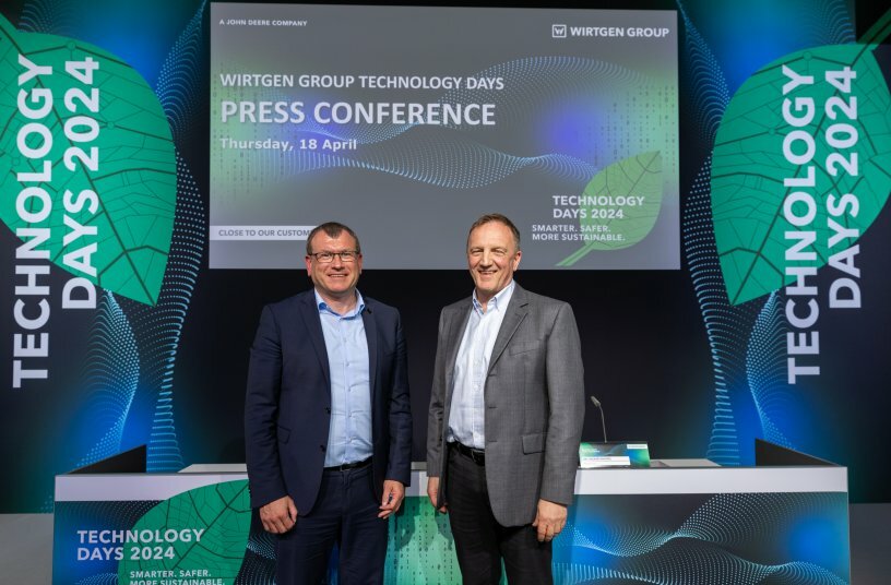 Amongst other things, the statements given by Alexander Knam, Managing Director of Kleemann GmbH, and Wirtgen Group CEO Dr Volker Knickel, at the traditional press conference also provided insights into the company group’s sustainability strategy. <br>IMAGE SOURCE: WIRTGEN GROUP