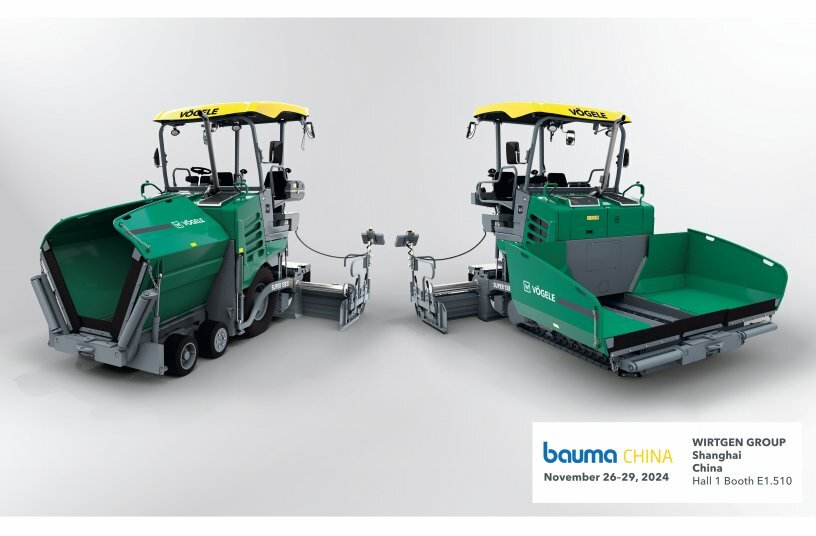 The new SUPER 1380i and SUPER 1383i Compact Class pavers from Vögele are equipped with state-of-the-art drive systems, offer all essential paving functions, the highest quality and an attractive price/performance ratio.<br>IMAGE SOURCE: WIRTGEN GROUP