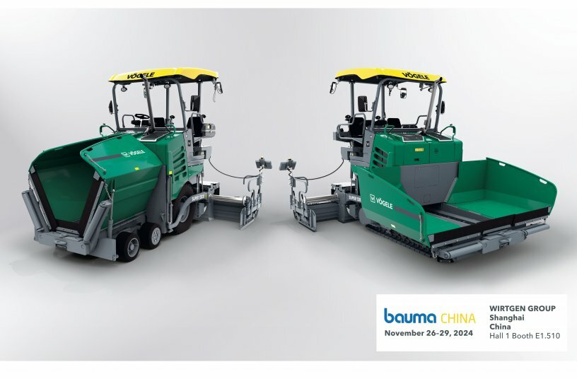 The new SUPER 1380i and SUPER 1383i Compact Class pavers from Vögele are equipped with state-of-the-art drive systems, offer all essential paving functions, the highest quality and an attractive price/performance ratio.<br>IMAGE SOURCE: WIRTGEN GROUP