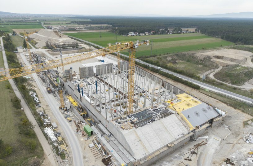 In Neusiedl am Steinfeld wird mit Doka an der langfristigen Trinkwasserversorgung Wiens gebaut. <br>IMAGE SOURCE: Doka GmbH
