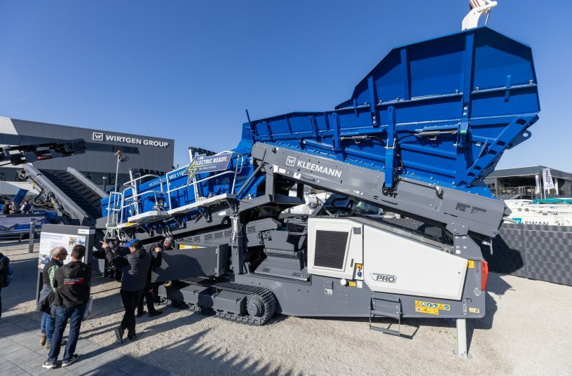In the future, Kleemann will be offering the MSS 1102 PRO, the brand’s first PRO line screening plant for the materials processing sector. This plant will be used predominantly in the processing of quarried stone. <br>IMAGE SOURCE: WIRTGEN GROUP