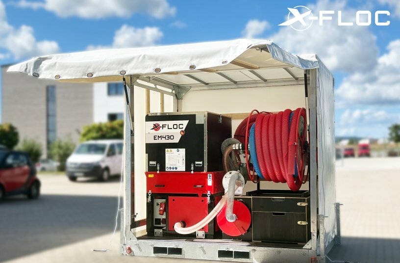 X-Floc-Einblasplattform<br>BILDQUELLE: X-Floc Dämmtechnik-Maschinen GmbH