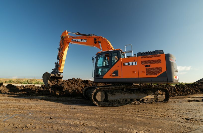 DEVELON crawler excavator DX300LC-9 <br>IMAGE SOURCE: DEVELON