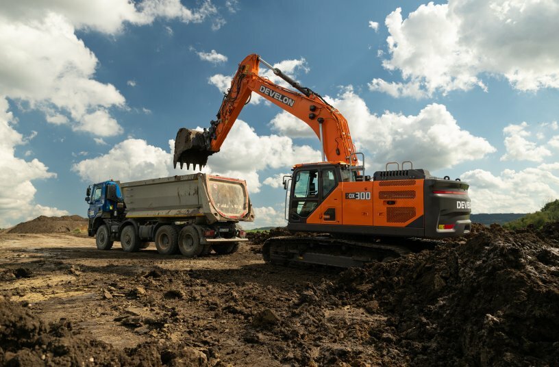 DX300LC-9 crawler excavator<br>IMAGE SOURCE: DEVELON