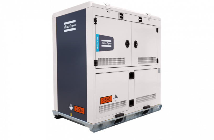 ZBP 120-120 energy storage system<br>IMAGE SOURCE: Atlas Copco Group