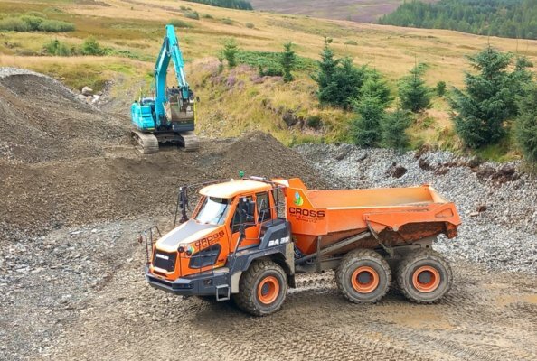 New Develon DA30-7 Articulated Dump Truck Joins Cross Fleet