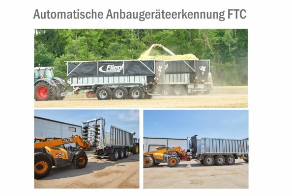 Fliegl Agrartechnik GmbH presents an automatic attachment recognition system for push-off trailers