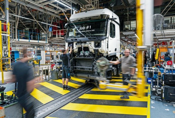 Mercedes-Benz eActros 600 production