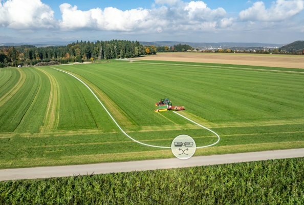 Intelligent mowing is easier than ever before with automatic swath placement.