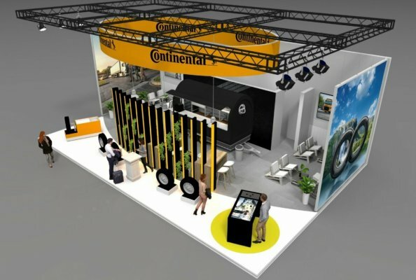 The Continental Tire stand at NUFAM 2025