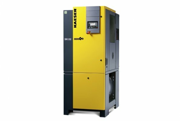 Covering flow rates from 0.26 to 2.7 m³/min, Kaeser’s Aircenter series models provide dependable and efficient compressed air production, treatment and storage within a single compact unit (Aircenter 22 shown in image).