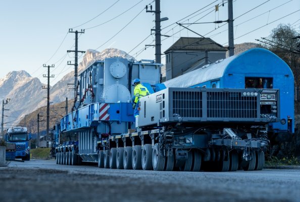Ready for the road: a 140-ton transformer for Kühtai 2.