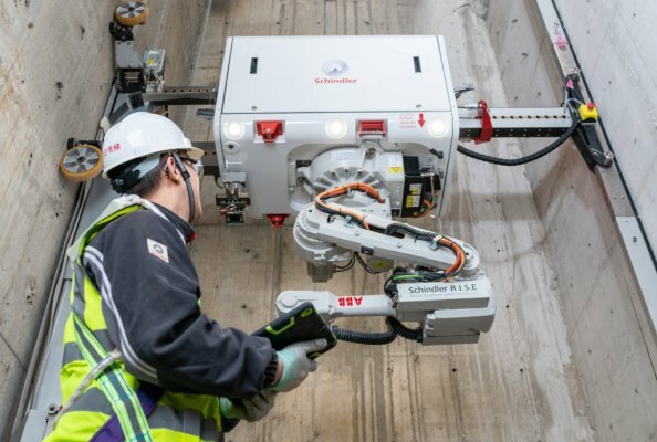Advanced Schindler R.I.S.E construction robot in Singapore to support Shaw Tower redevelopment
