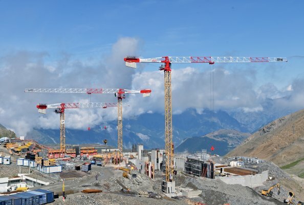 Potain tower cranes triumph in remote French Alps cable car project