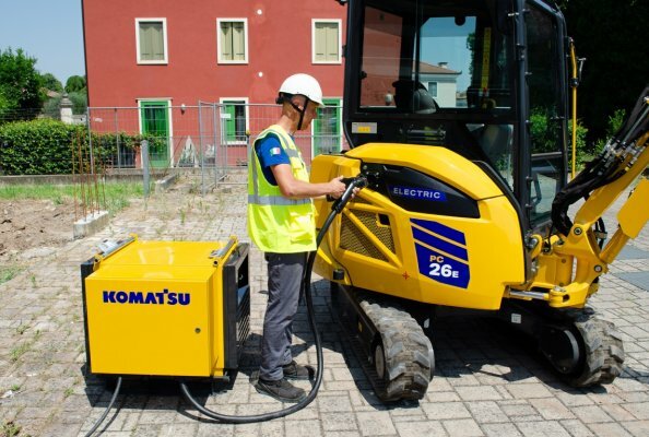 Komatsu extends electric mini excavator range with PC26E-6