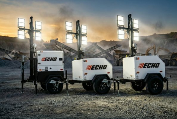 ECHO expands industrial power lineup with rental-ready light towers and 400 kVA generator