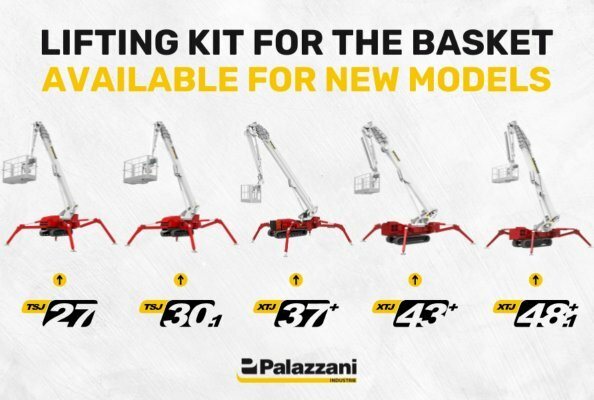 Lifting kit for the basket now available for new platform models