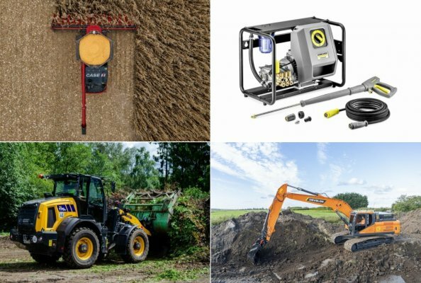 Product launches of December (DEVELON excavators, CASE IH headers, Komatsu loaders, and more)