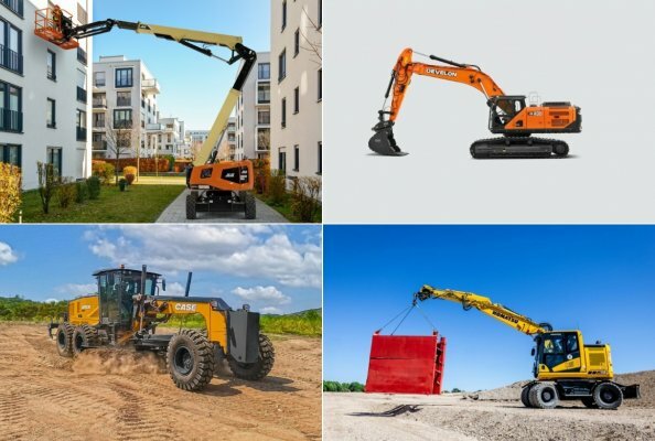 Product launches of April (DEVELON excavators, CASE graders, JLG work platforms, and more)