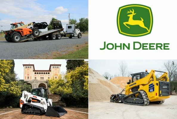 Product launches of May (Bobcat skid steer loaders, John Deere mowers, JLG trailers, and more)