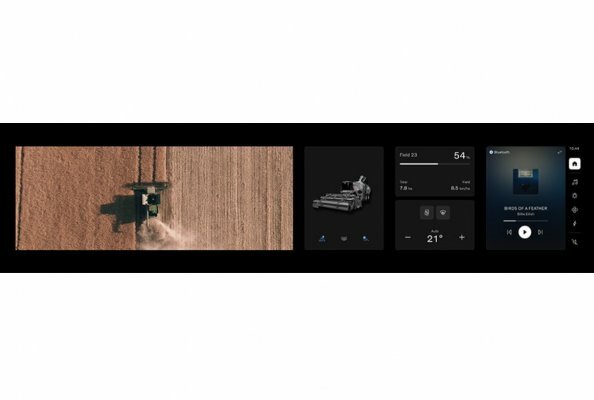 Part of Volvo Penta Co-Pilot can include an infotainment cluster solution that offers a surround view via a camera solution and a home screen displaying widgets for lights control, climate control, productivity information (KPI), and entertainment.