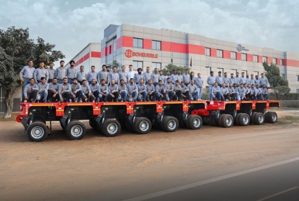 From production start in 2015 to a global hub: The TII India team at the Bawal site represents modular heavy transport expertise from India for international markets.