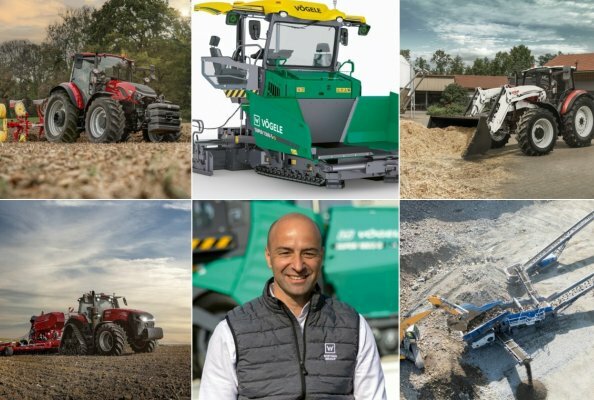 Product launches of May (Vögele pavers, Kleemann screeners, Case IH and Steyr tractors, and more)