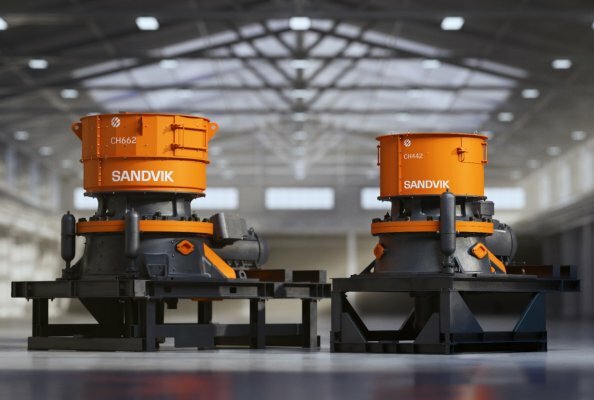 Sandvik launches the new CH442 and CH662 cone crushers at CONEXPO