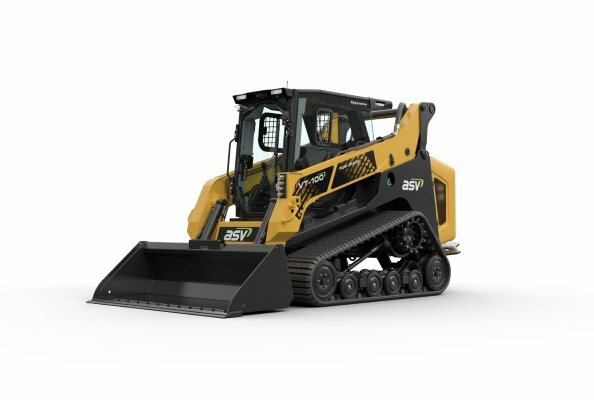 The new VT-100 compact track loader is a vertical lift machine that excels in loading and grading applications.