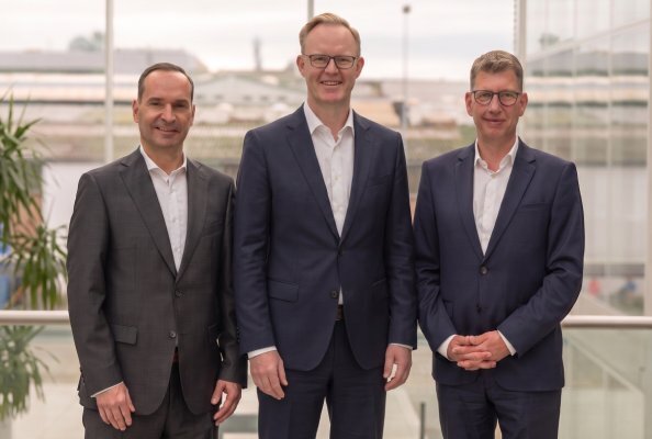 Klaus Kuhl (CFO), Robert von Keudell (CSO) and Dr Thomas Lange-Stalinski (CTO) (from left to right) form LEMKEN's new three-member management board.
