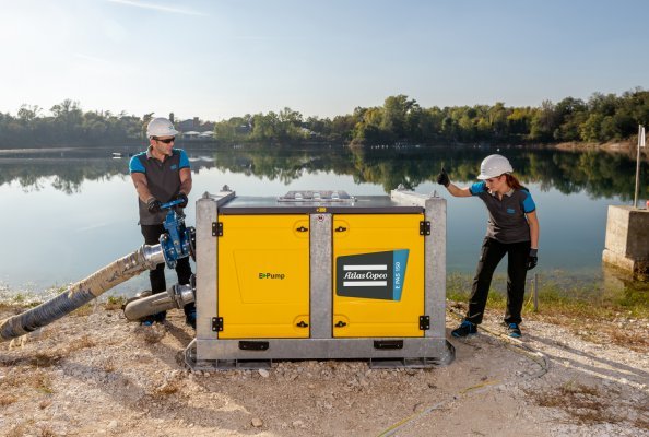 Atlas Copco launches the E-Pump, a fully electric range of self-priming dewatering pumps with a lower total cost of ownership