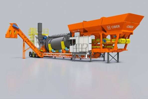 With the iNOVA 1200 mobile asphalt mixing plant, Ciber sets standards for the Latin American market in terms of mobility, quality and efficiency.