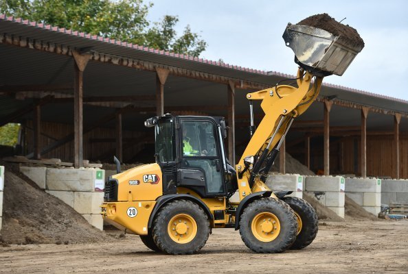 The Cat 908 compact wheel loader