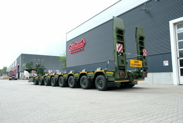 Nooteboom and Rheinmetall introduce advanced 8-axle defence trailer at EUROSATORY