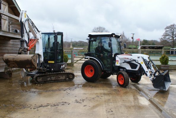 Bobcat CT2540 compact tractor and E10z mini-excavator