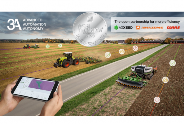 CLAAS, AgXeed and Amazone have set up the first autonomy group and are unveiling solutions for highly automated and autonomous fieldwork. Other partners are expected to join them in time for Agritechnica.
