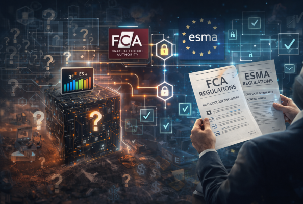 FCA and ESMA rules will standardize ESG ratings and enforce transparency.