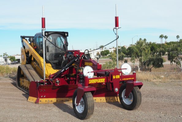 SharpGrade model G-128 with QuadGrade 2D machine control