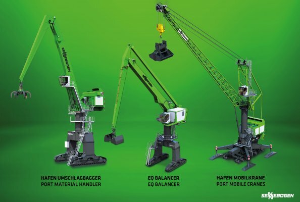 SENNEBOGEN offers customer-specific port machinery, whether it’s traditional port cranes, mobile material handlers or energy-saving balancers.