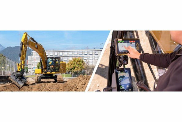3D machine control compatibility option from Leica Geosystems now commercially available for Caterpillar NGH excavators
