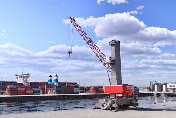 Smaller harbor crane, same big-time performance: meet the new Konecranes Gottwald ESP.4 Mobile Harbor Crane
