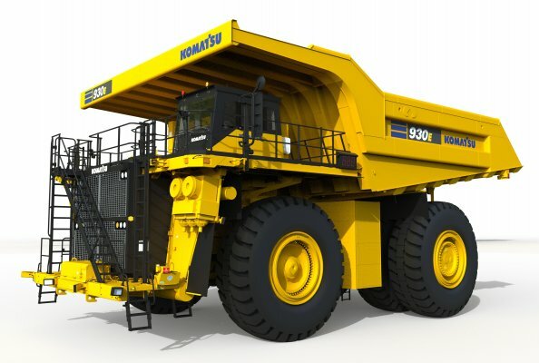 Komatsu’s 930E mining truck that will be powered by HYDROTEC fuel cells.