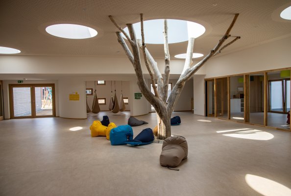 Special day care centre concept promotes health, mindfulness and closeness to nature