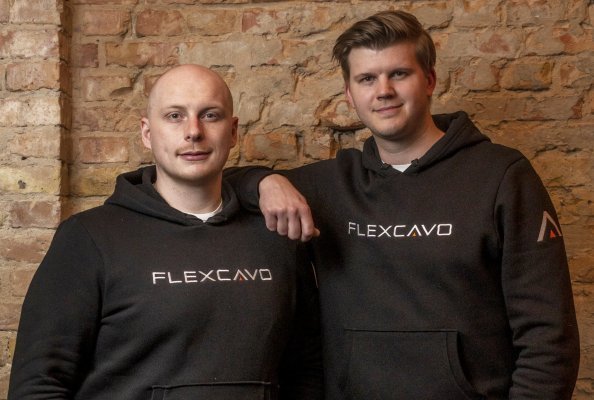 Flexcavo founders: Benedict Aicher and Leonhard Fricke 