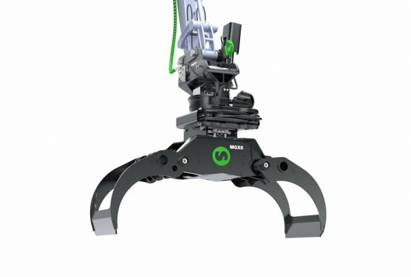 SQ40 Quick Coupler And X07 SQ40 On Excavator Arm